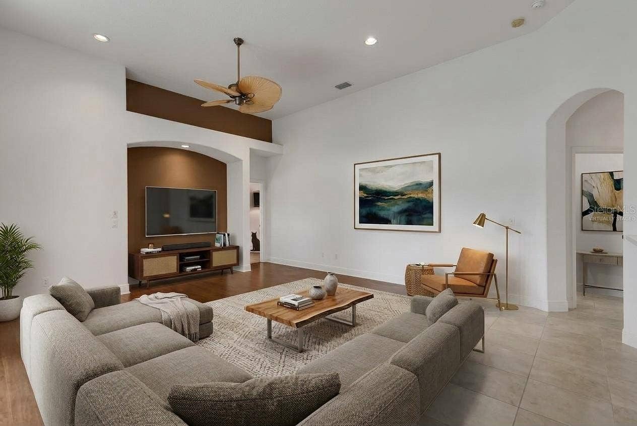 8339 BARTON FARMS BOULEVARD, Sarasota, FL 34240 virtually staged family room