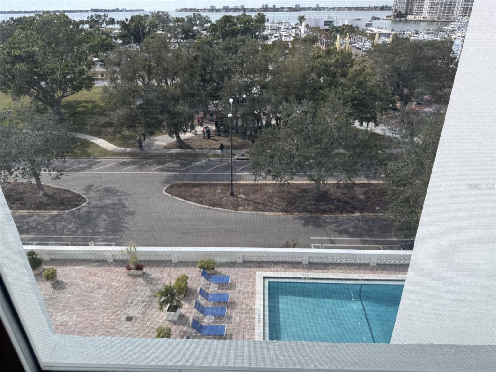 Pool & park from bed