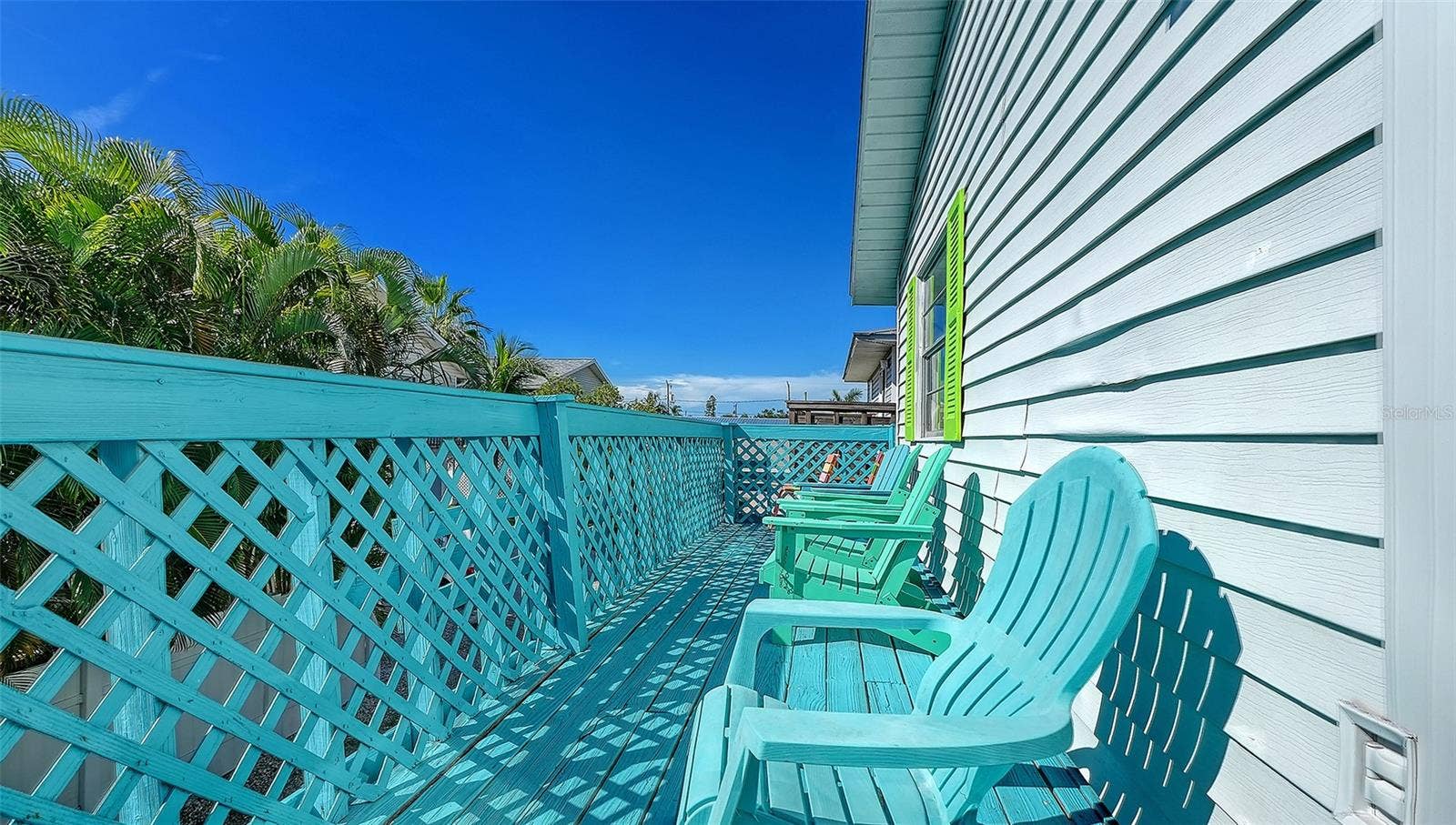 2514 AVENUE B, Bradenton Beach, FL 34217 Unit B, side balcony.