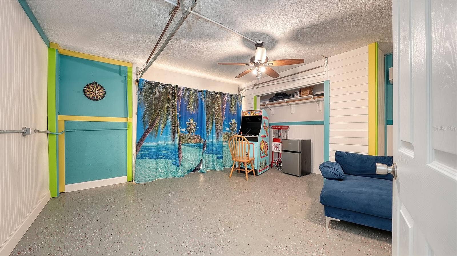 2514 AVENUE B, Bradenton Beach, FL 34217 Ground floor under Unit B, converted garage to game or rec room/storage space.