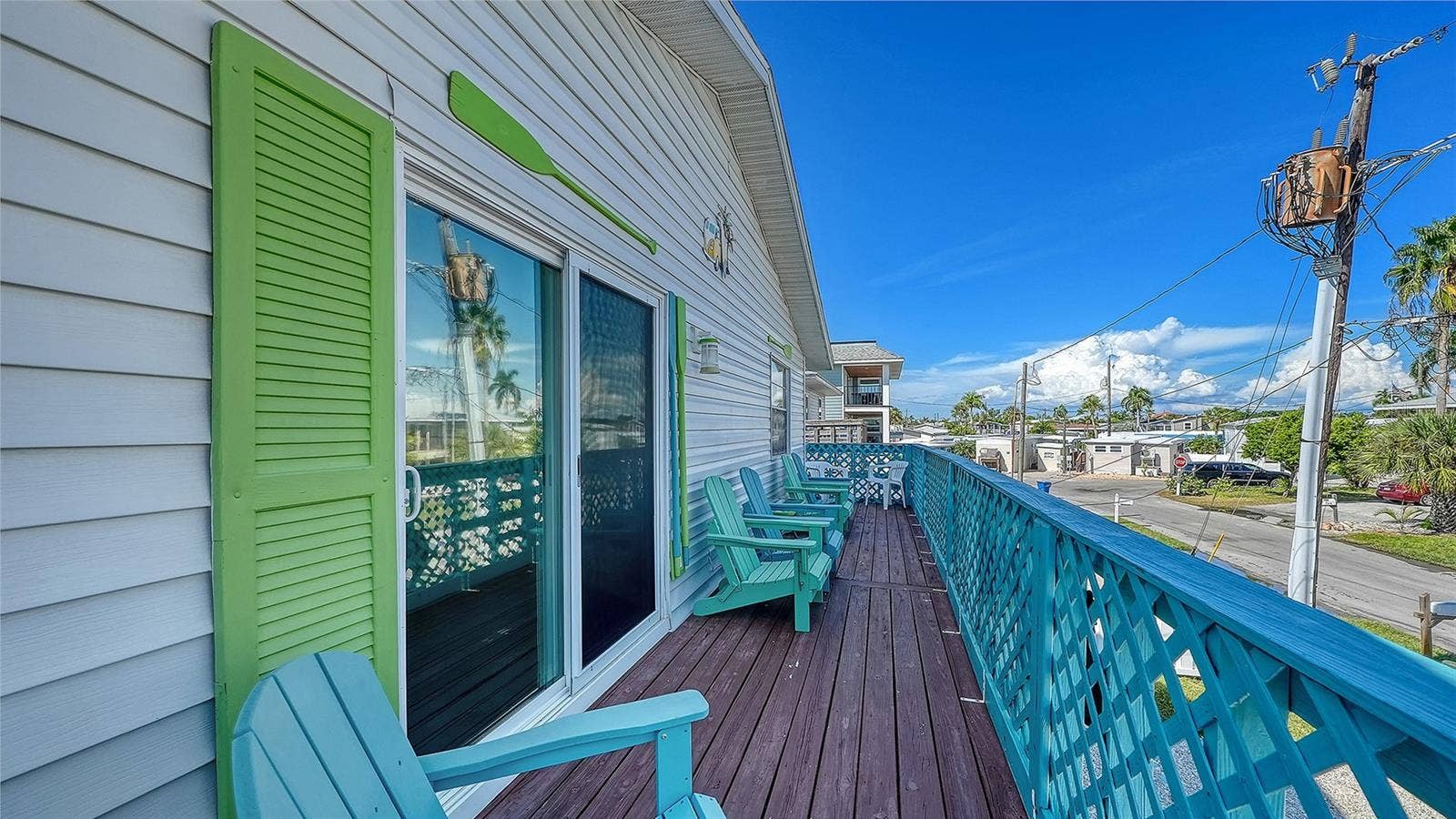 2514 AVENUE B, Bradenton Beach, FL 34217 Unit A, front balcony overlooking the street.