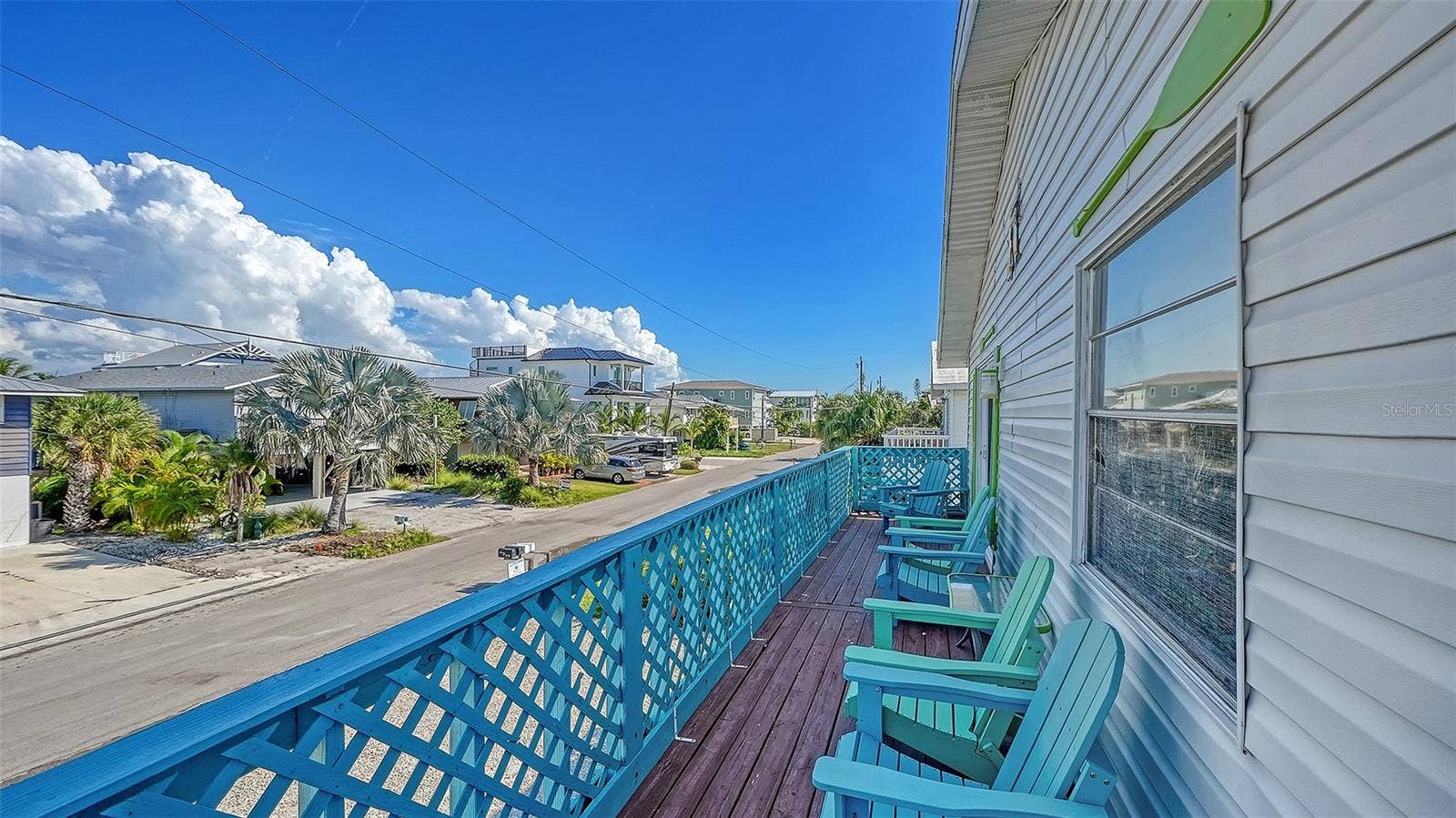 2514 AVENUE B, Bradenton Beach, FL 34217 Unit A, front balcony overlooking the street.