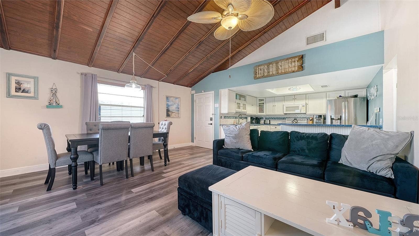 2514 AVENUE B, Bradenton Beach, FL 34217 Unit A, Living/Dining Room combination.