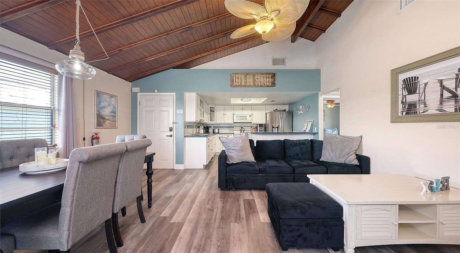 2514 AVENUE B, Bradenton Beach, FL 34217 Unit A, Living/Dining Room combination.