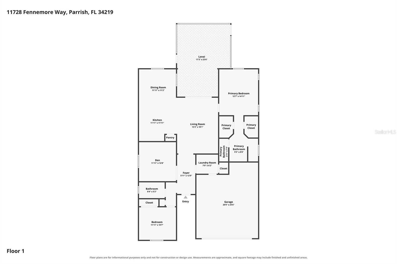 11728 FENNEMORE WAY, Parrish, FL 34219 11728 FENNEMORE WAY, Parrish, FL 34219