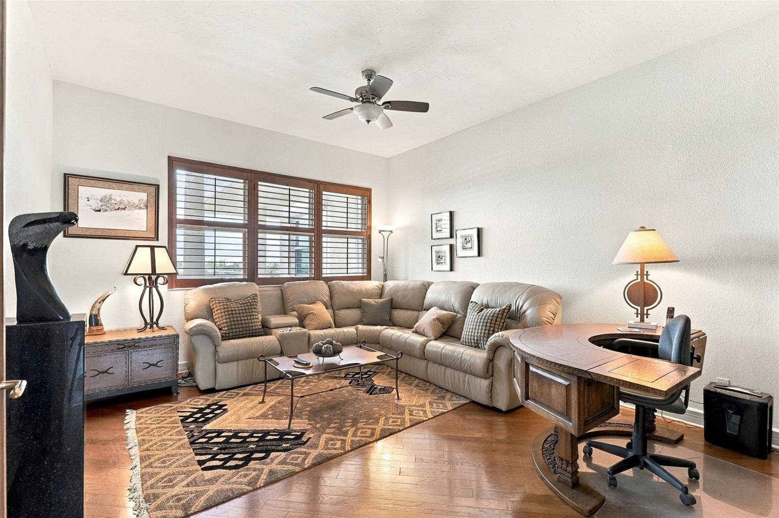 2185 GULF OF MEXICO DRIVE, #243, Longboat Key, FL 34228 Currently being used as a den, bedroom 3 offers rich engineered hardwood floors.