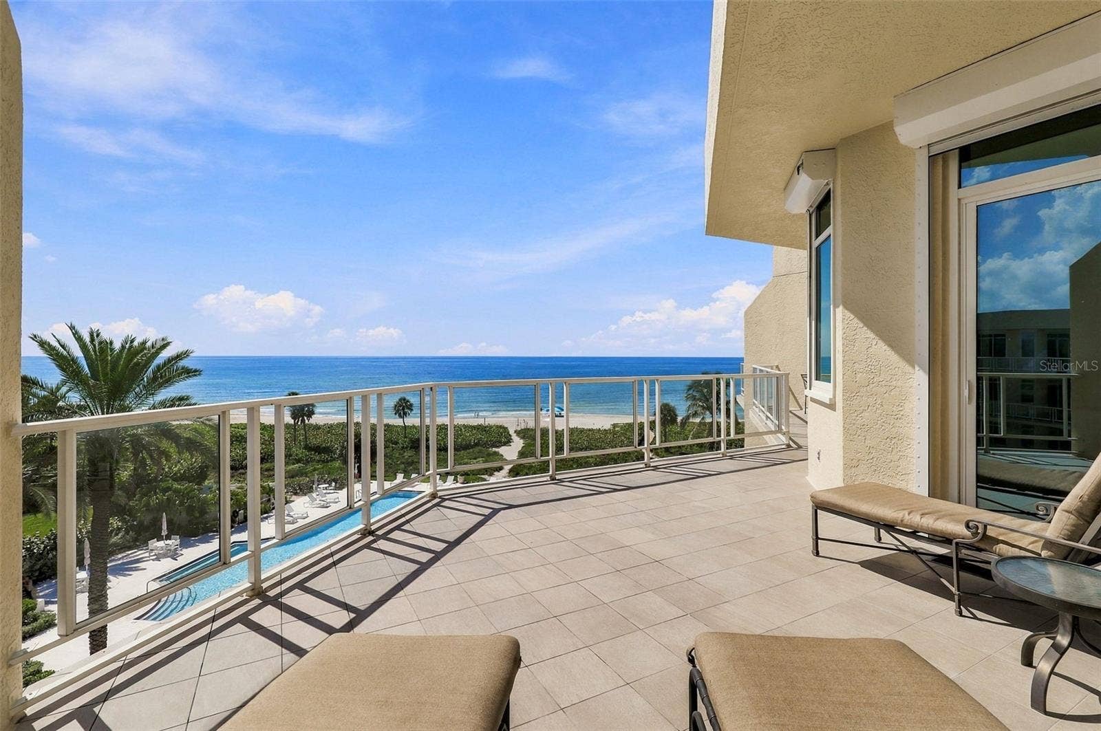 2185 GULF OF MEXICO DRIVE, #243, Longboat Key, FL 34228 Approximately 145 sq. ft. of covered balcony, allowing shade when needed.