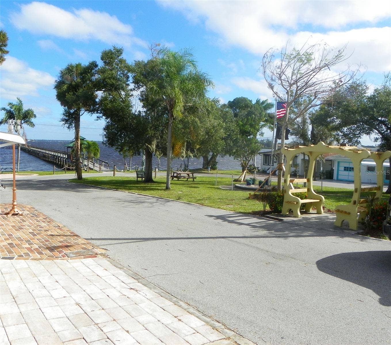 8 PLAZA STREET E, Bradenton, FL 34208 Water view, fishing pier and park.