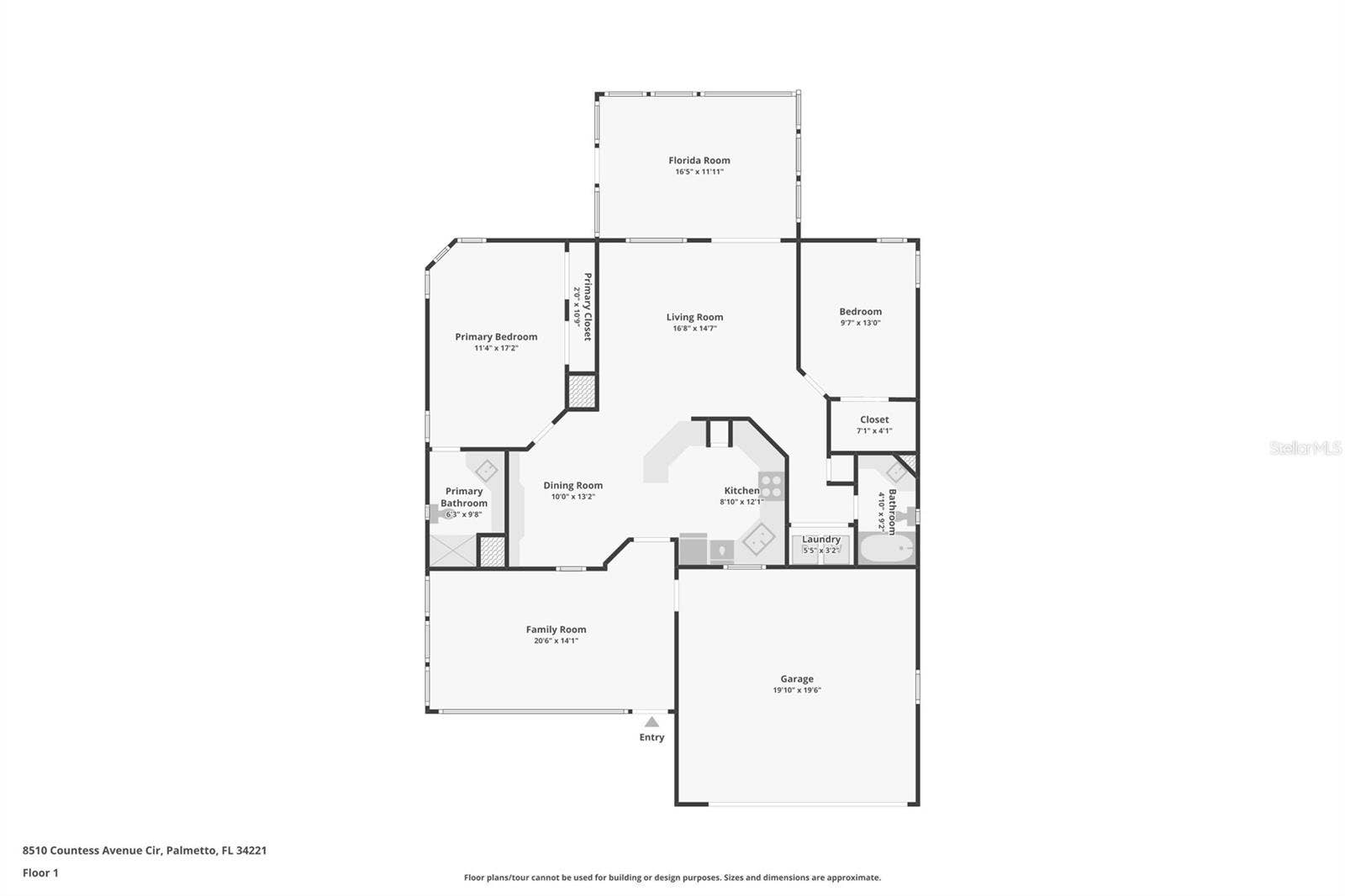8510 COUNTESS AVENUE CIRCLE, Palmetto, FL 34221 Floor Plan