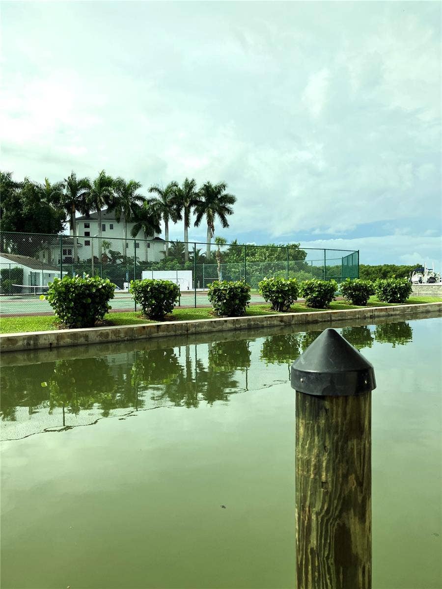 View from dock under condo
