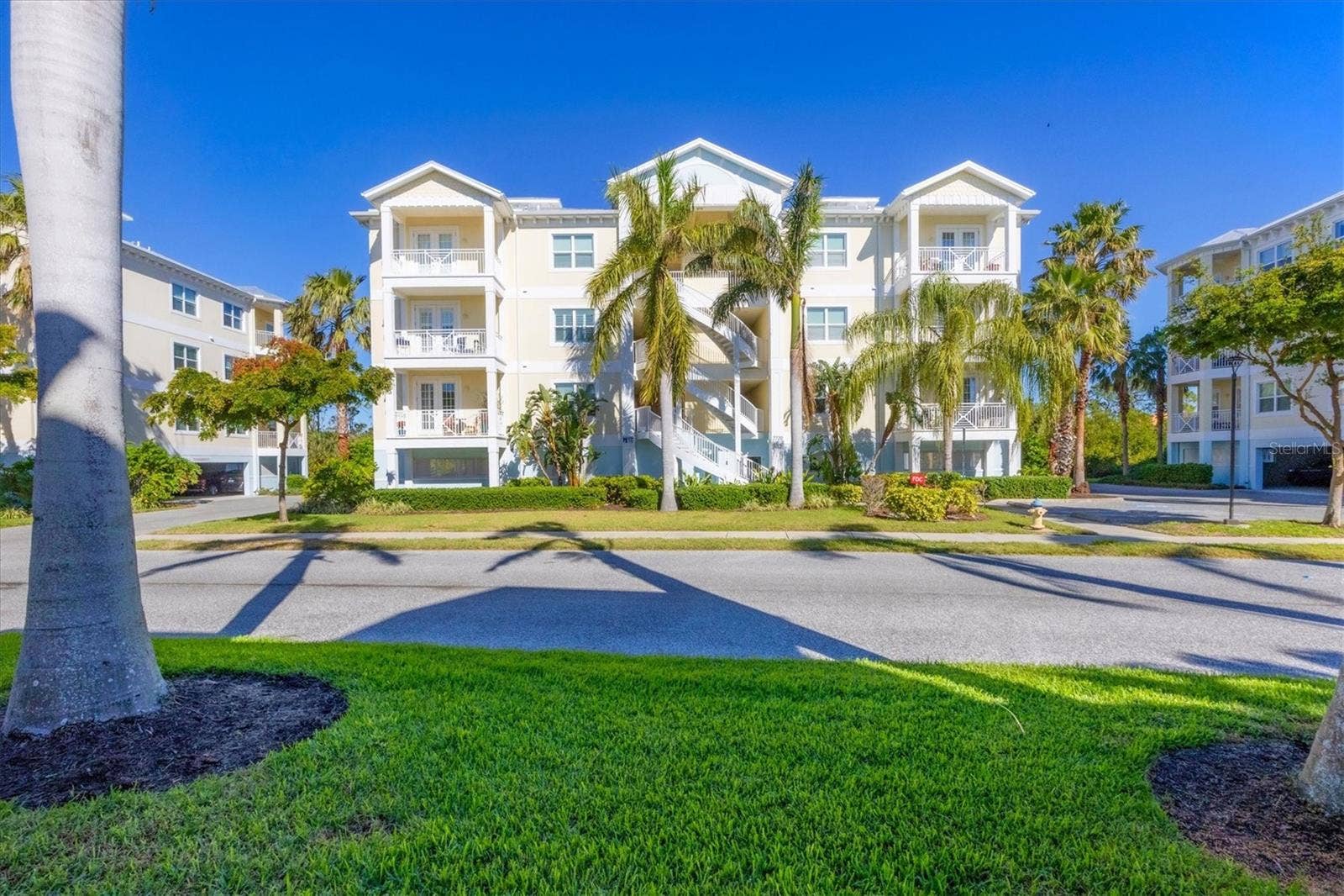 7920 34TH AVENUE W, #303, Bradenton, FL 34209 Aerial with Palma Sola Bay beyond.