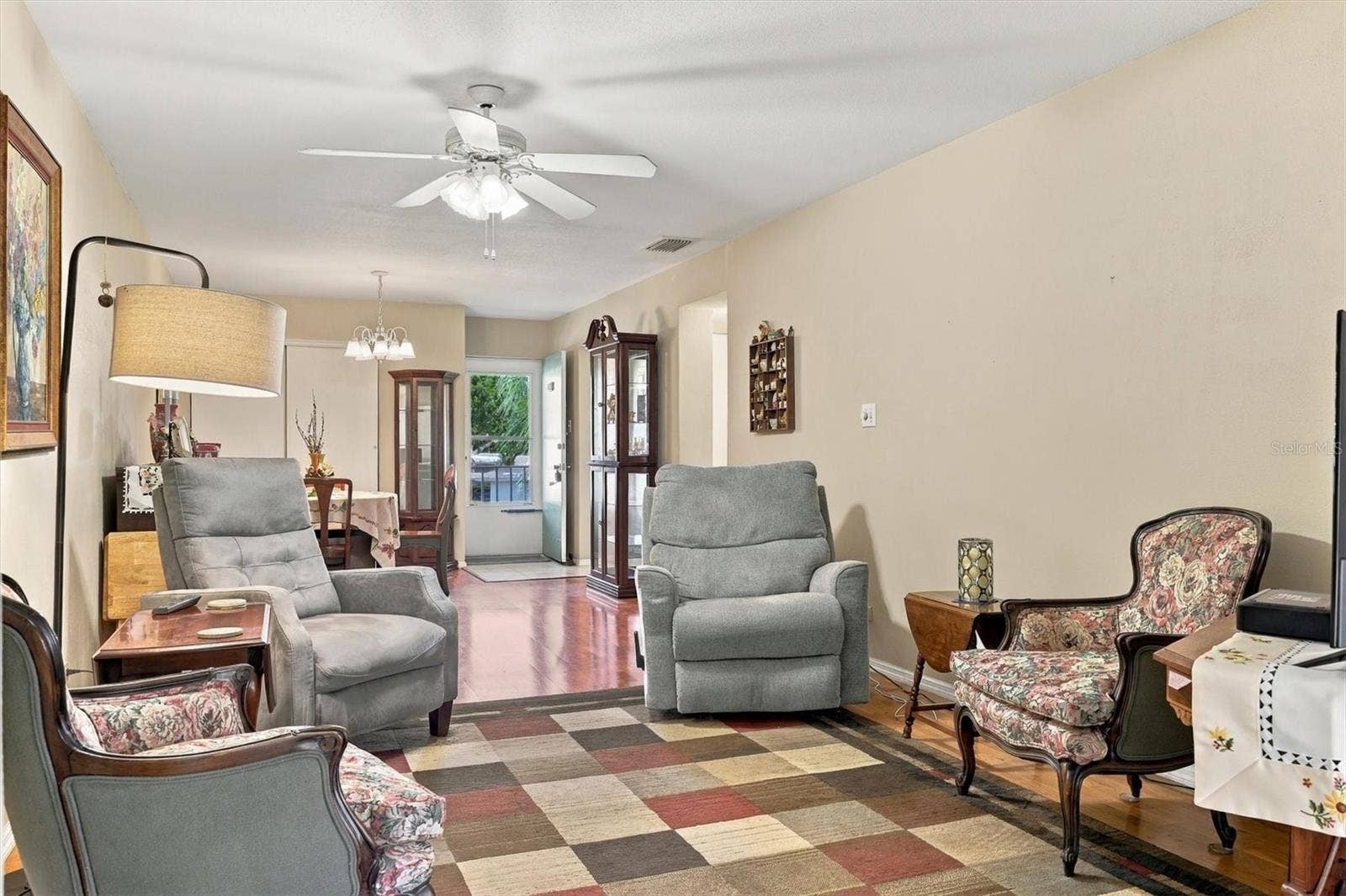 3950 ROXANE BOULEVARD, #3B, Sarasota, FL 34235 with ceiling fan