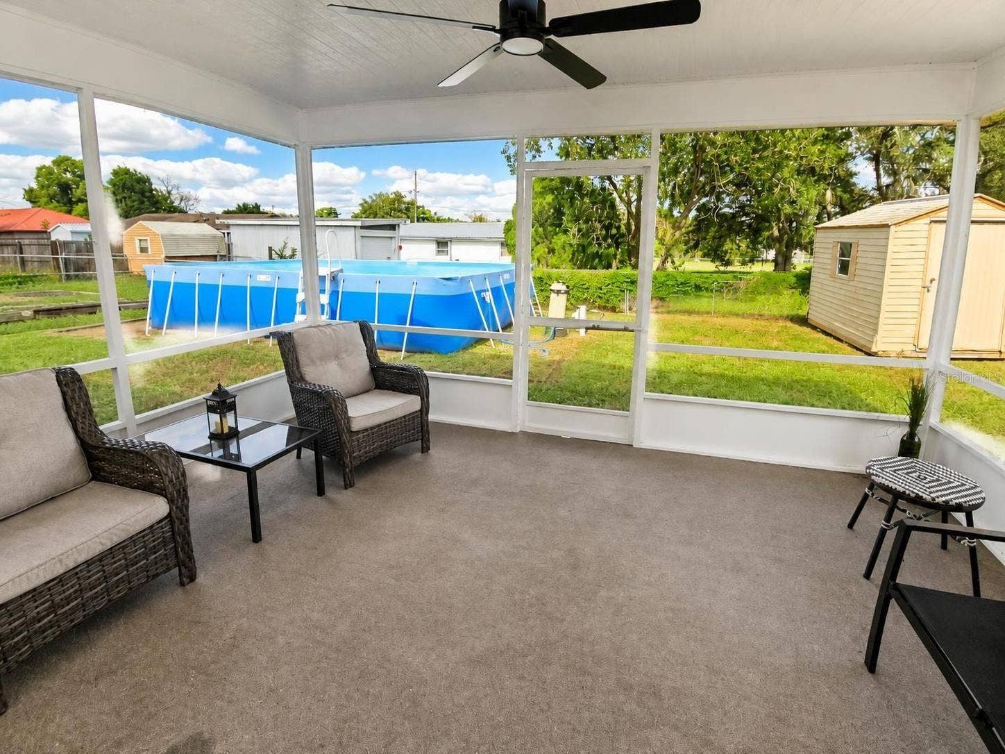 2074 W HIBISCUS ROAD, Avon Park, FL 33825 Lanai Just rescreened with a new fan