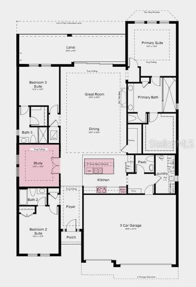 26746 DOVE DRIVE, Punta Gorda, FL 33955 Floor Plan ~ Additional Highlights Include: 8' interior doors, 80 AMP pool/spa prewire, upgraded flooring and countertops