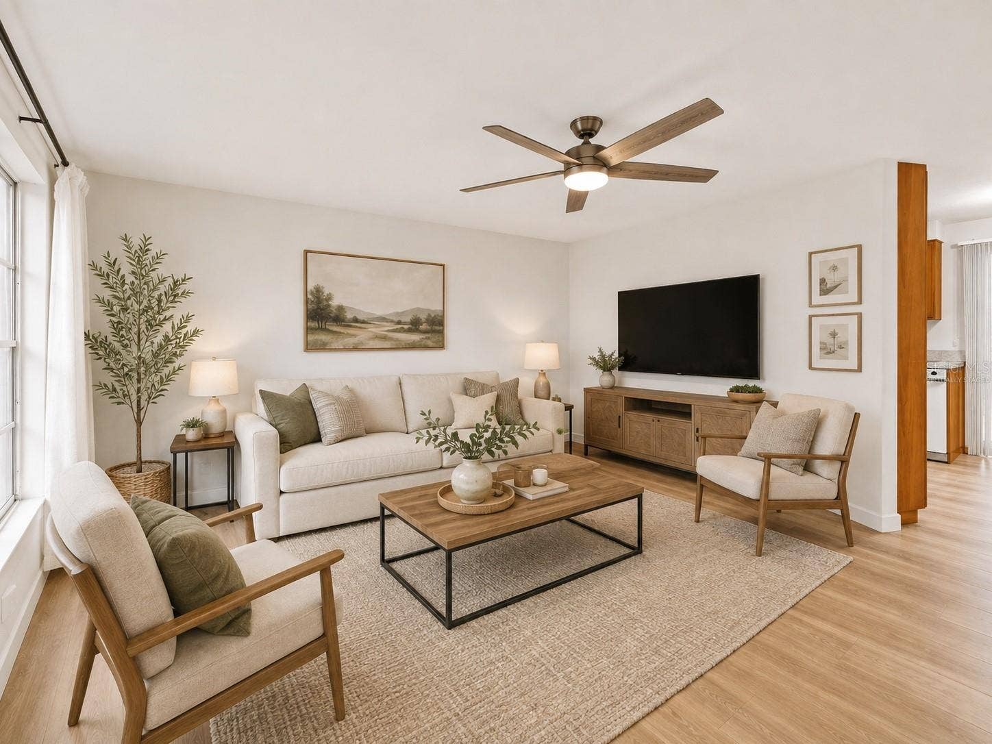 5202 19TH STREET W, Bradenton, FL 34207 virtually staged living room