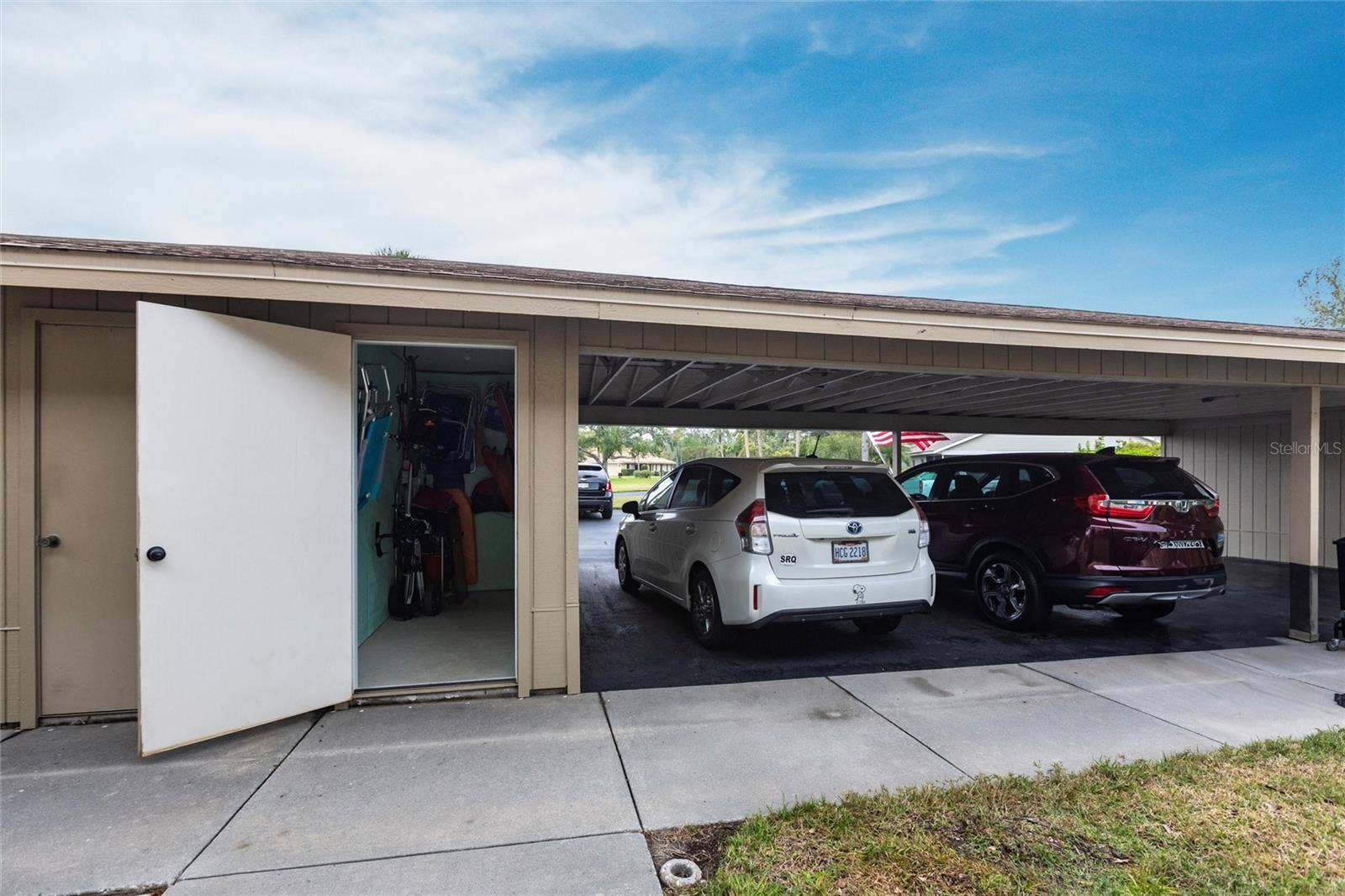 Carport and Storage Closet