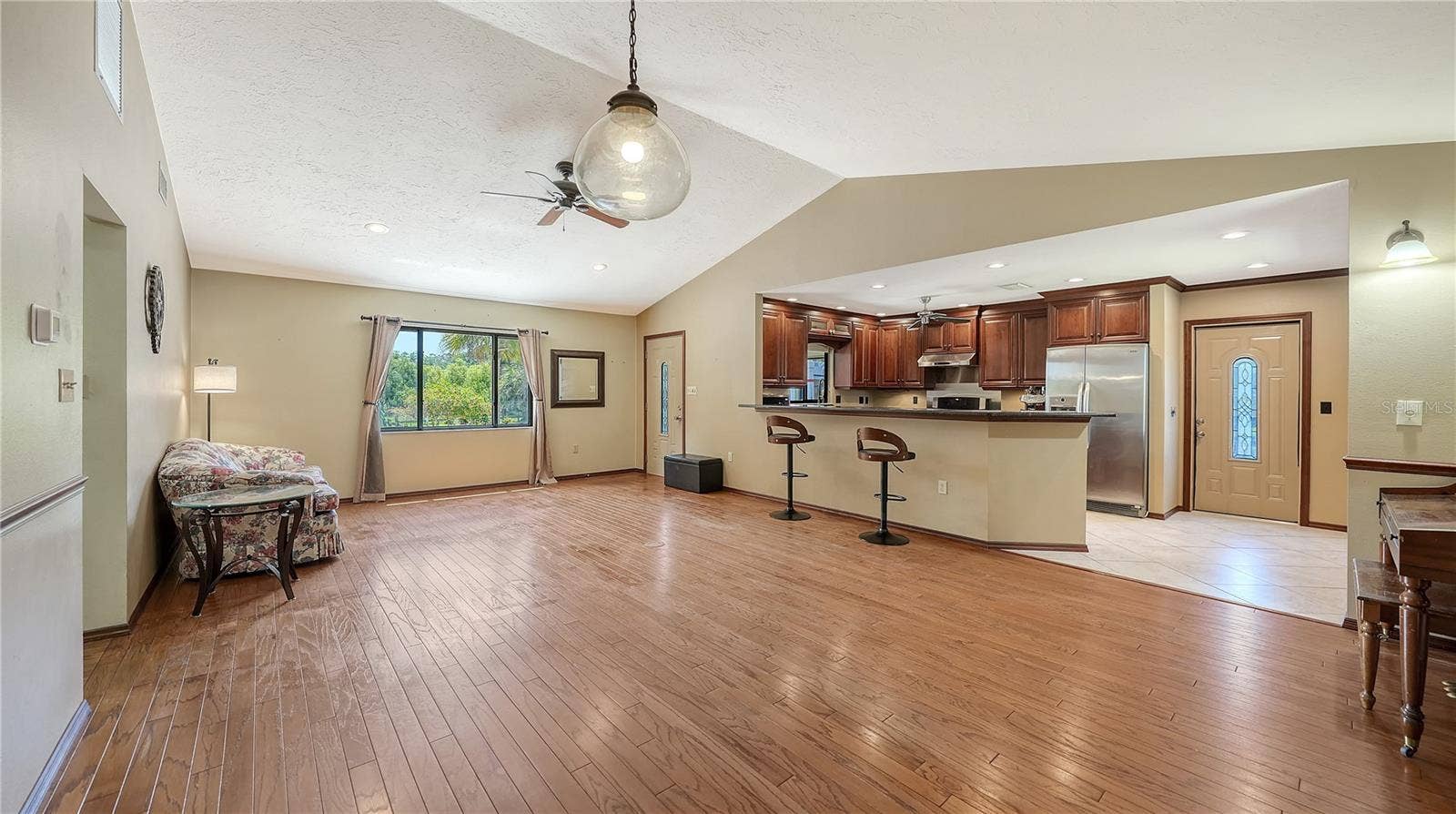 4842 + LOT 8 & 9 NUTMEG AVENUE, Sarasota, FL 34231 Open Concept Living Room and Dining Room