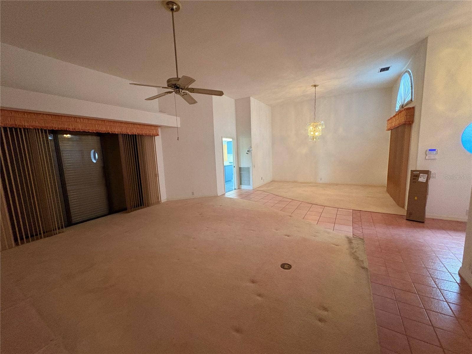 4328 COUNTRY CLUB BOULEVARD, Cape Coral, FL 33904 Living Room and Dining Room