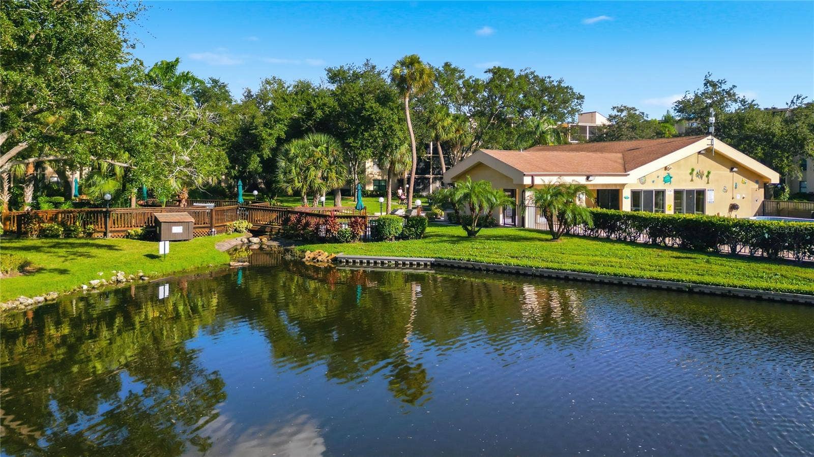 Pond Overlooking Clubhouse and Pool