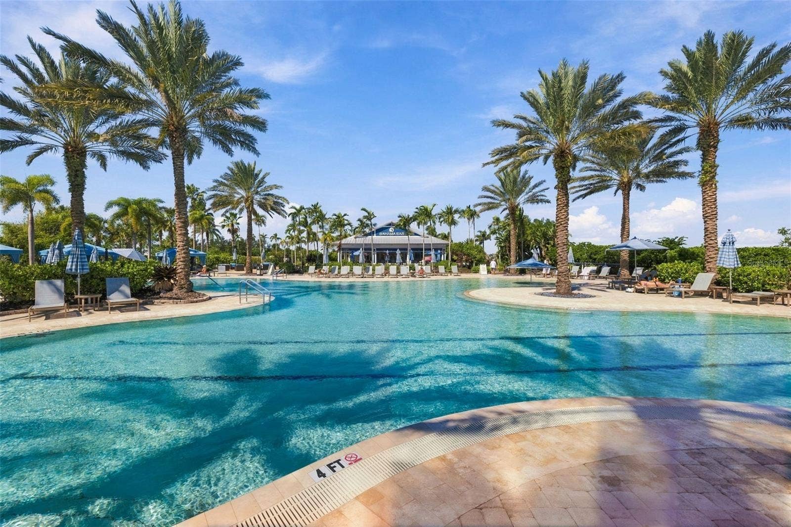 4723 BENITO COURT, Bradenton, FL 34211 Resort Pool and Bahama Bar (the tiki!)