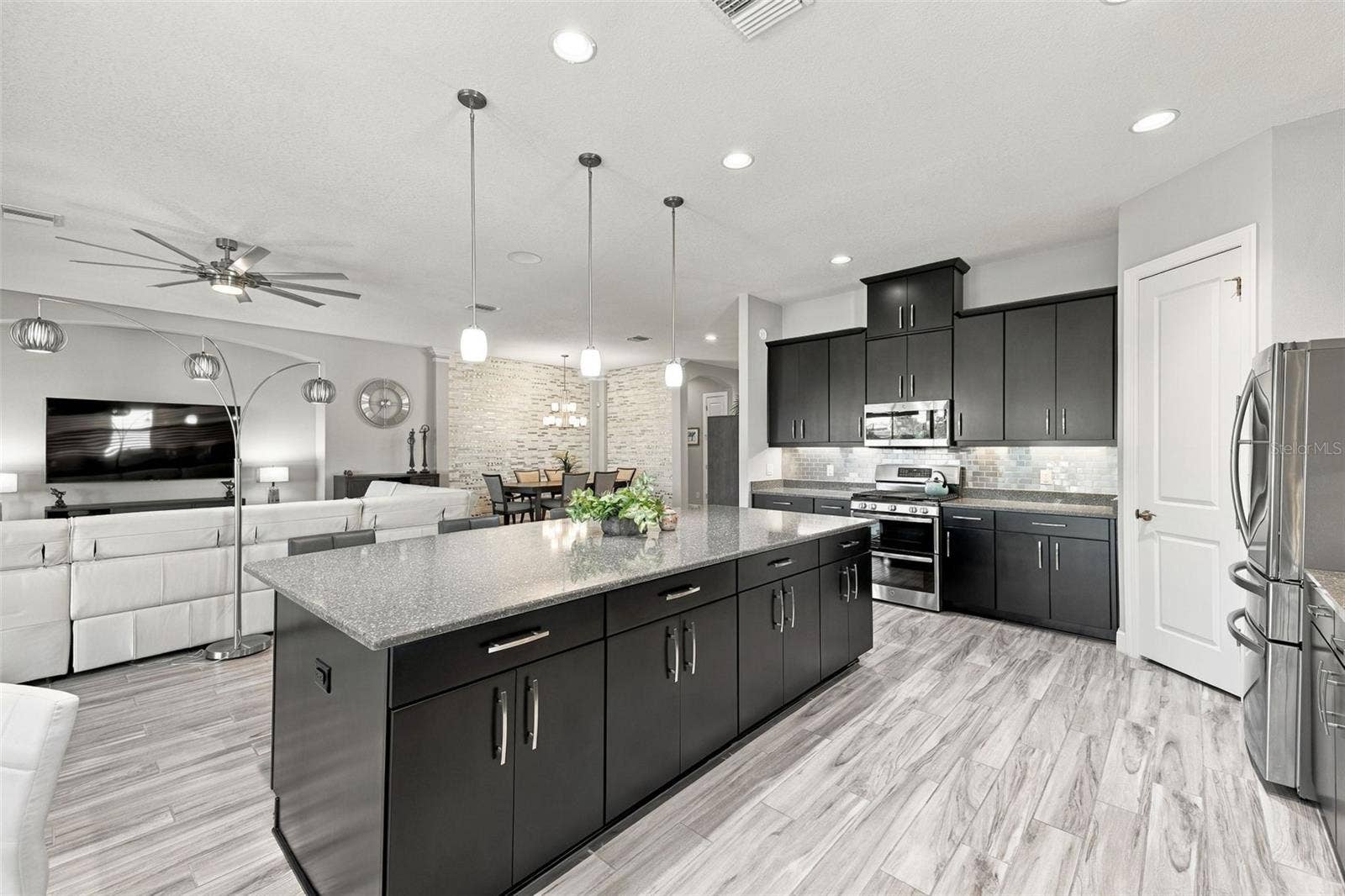 4723 BENITO COURT, Bradenton, FL 34211 Quartz Kitchen Island with lots of storage