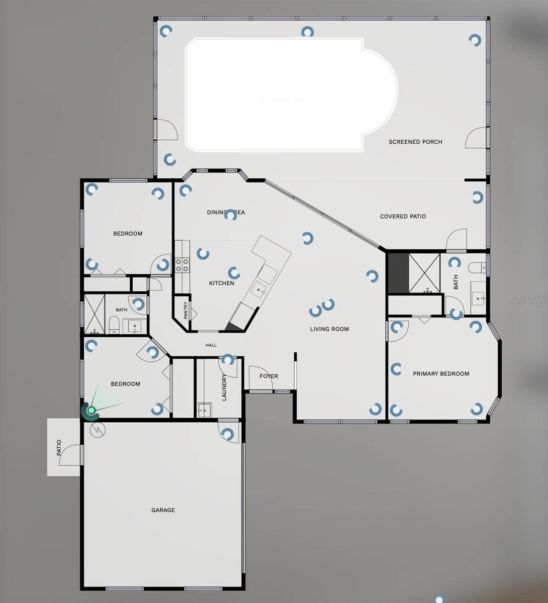 167 MILLPORT, Port Charlotte, FL 33948 Split Floorplan