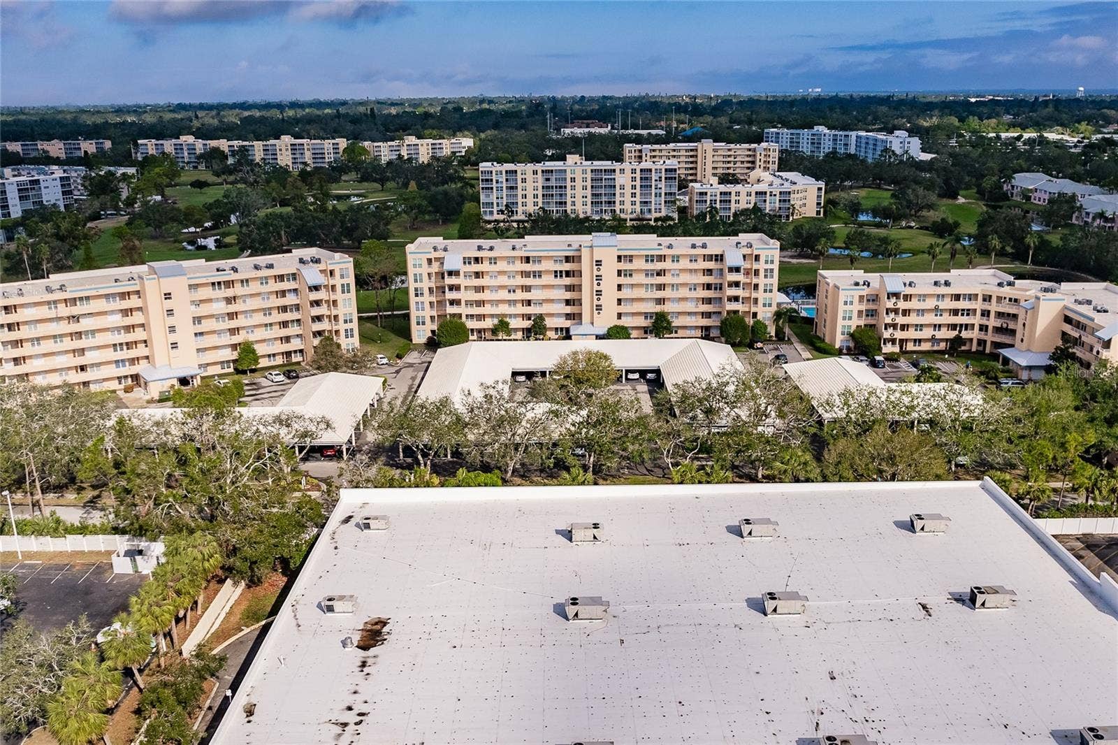 4550 PINEBROOK CIRCLE, #203, Bradenton, FL 34209 Overhead view of the Building
