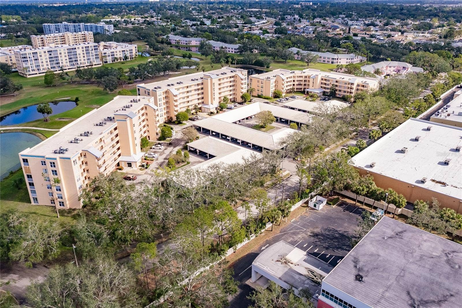 4550 PINEBROOK CIRCLE, #203, Bradenton, FL 34209 Overhead view of the Building