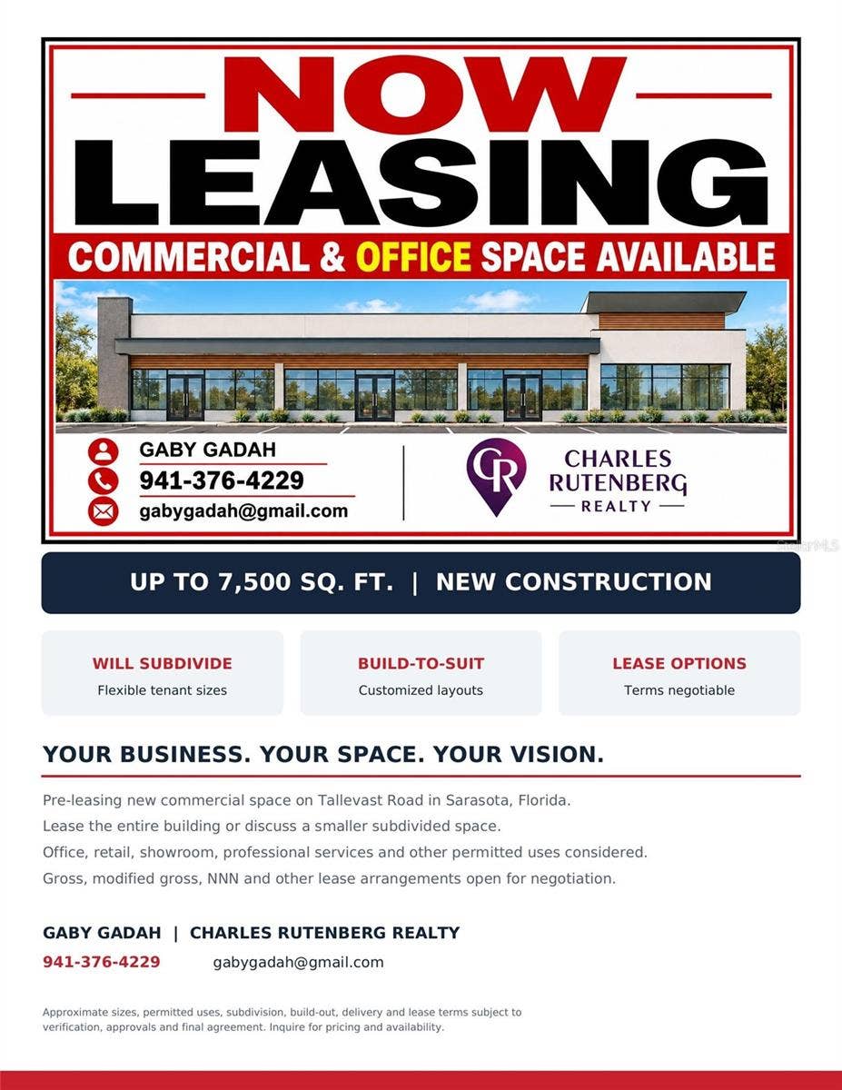 NOW LEASING - 7500 sq ft - multi units available from 500 sq ft