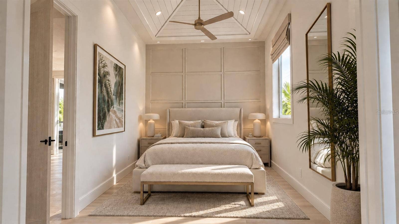 838 NORSOTA WAY, Sarasota, FL 34242 Guest bedroom, with virtual staging.