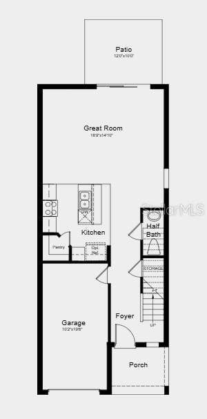10829 ECLIPSE STREET, Sarasota, FL 34241 Floor 1 ~ Additional Highlights Include: washer, dryer, GE side by side refrigerator, and extended LVP flooring throughout 1st floor