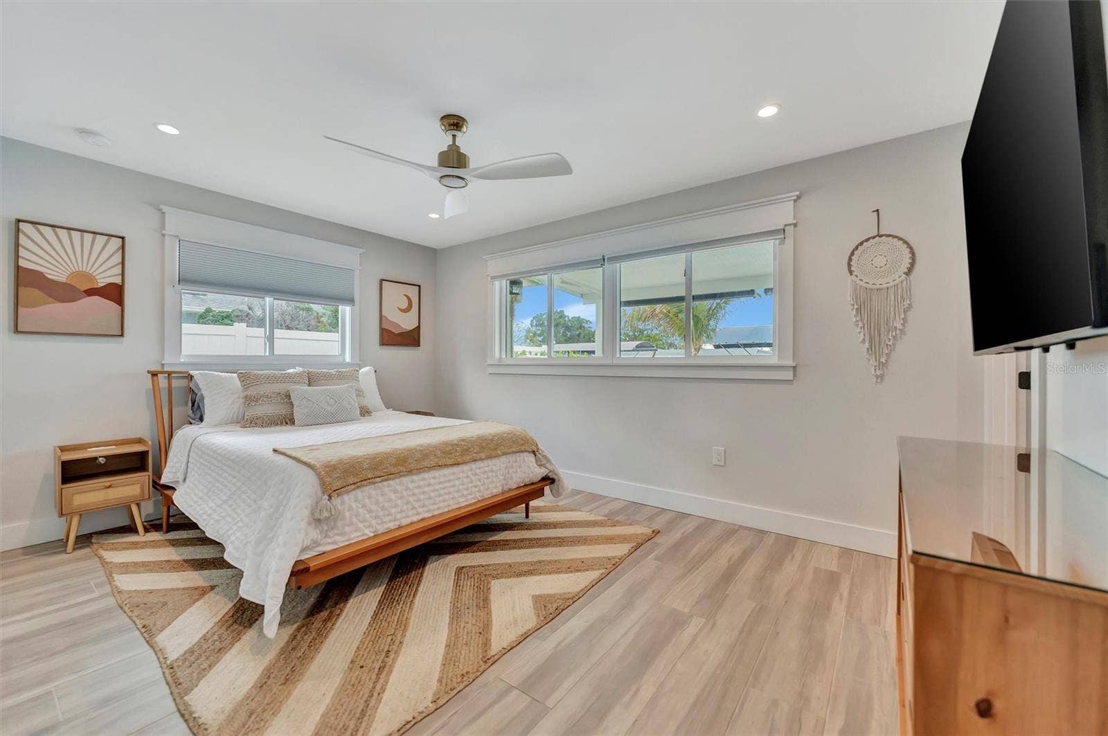 10115 KINGFISHER ROAD E, Bradenton, FL 34209 Bedroom #2 with Ensuite (Ensuite has direct access to the lanai and heated saltwater pool)