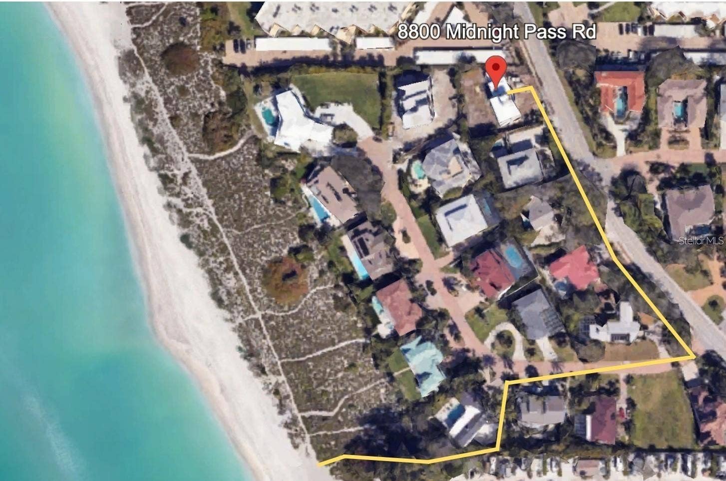 8800 MIDNIGHT PASS ROAD, Sarasota, FL 34242 Private deeded Walking Access to the Beach - 4 min walk