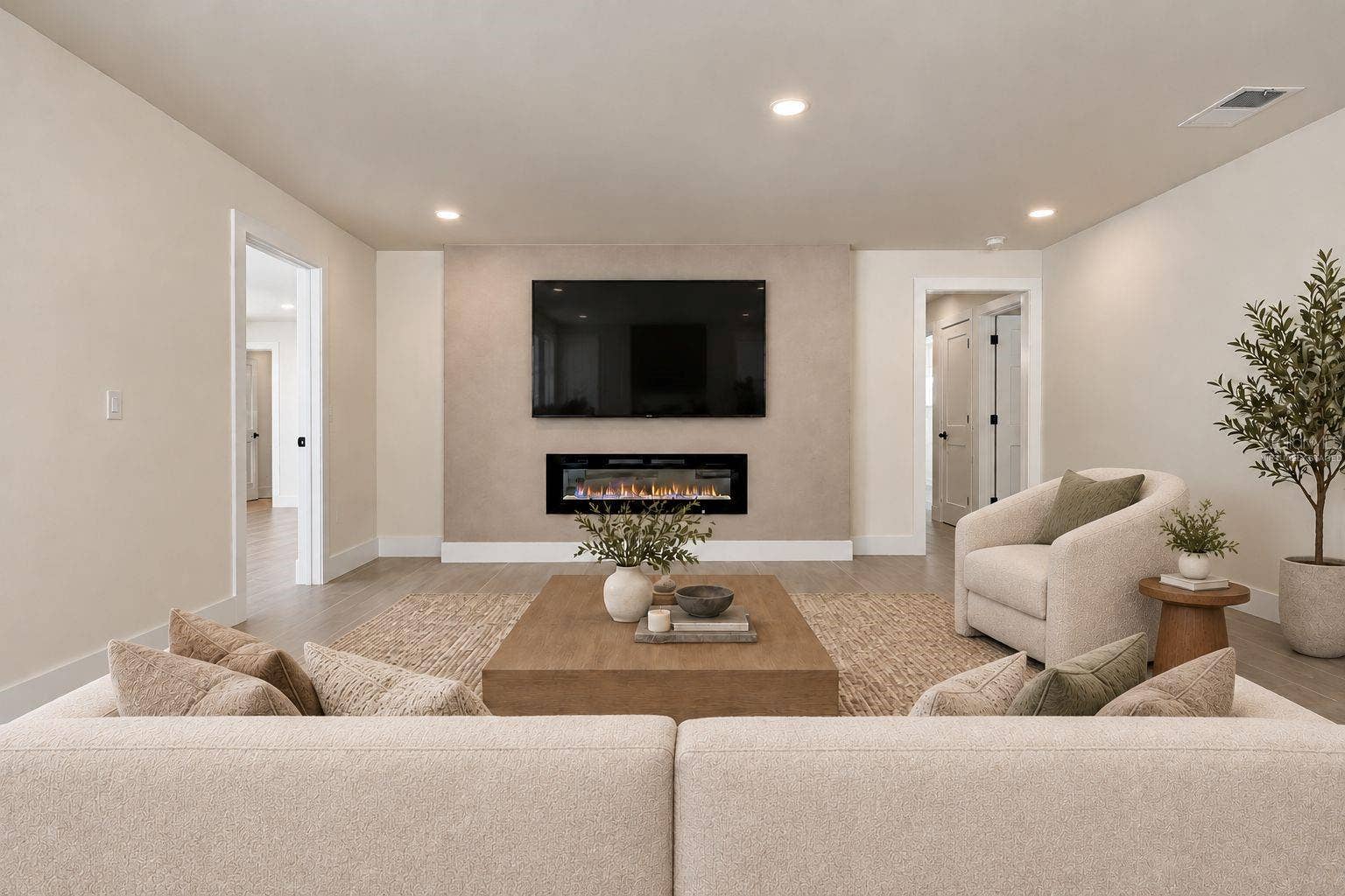 Living Room Virtually Staged
