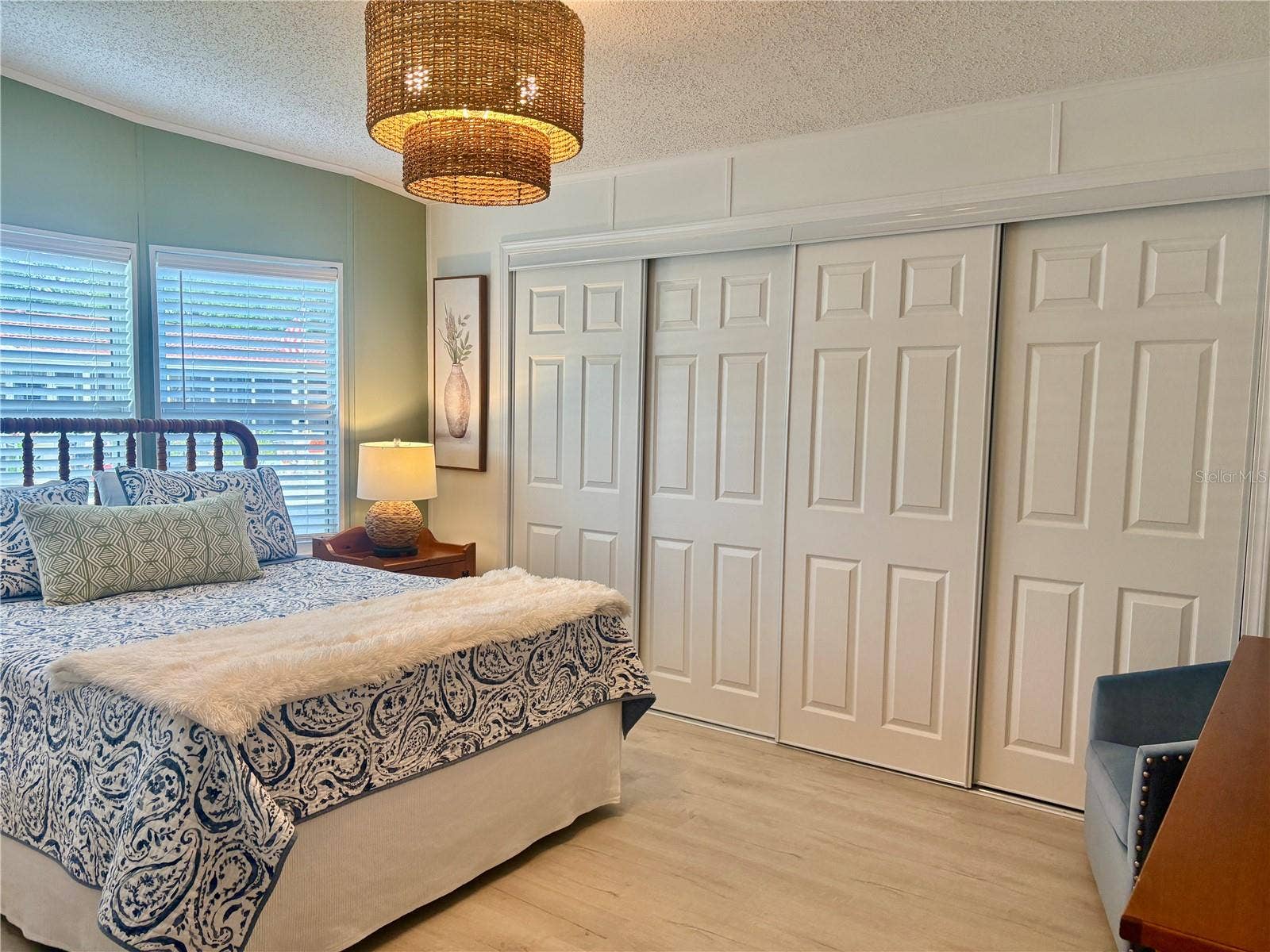 5707 45TH STREET E, #100, Bradenton, FL 34203 Bedroom 2/Closet has Added Door for Convenience