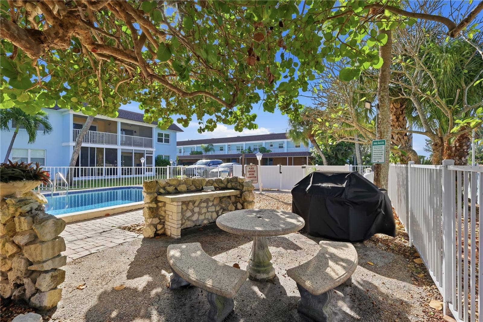 4307 GULF DRIVE, #206, Holmes Beach, FL 34217 Community Grill area next to the pool