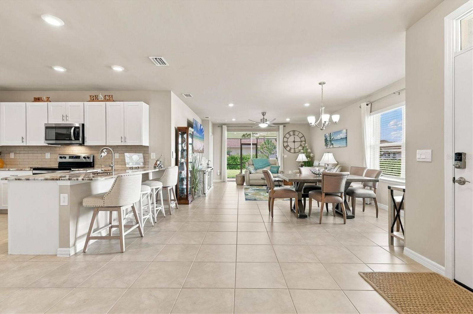 1468 REMINGTON TRACE DRIVE, Port Charlotte, FL 33953 Kitchen/Living room and Dining area