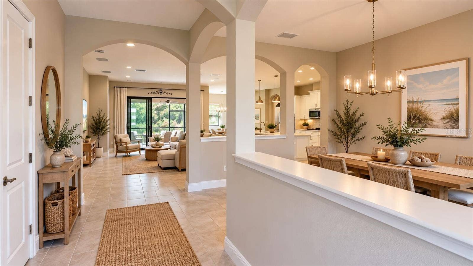 3911 GAVIOTA DRIVE, Ruskin, FL 33573 Virtually staged entrance