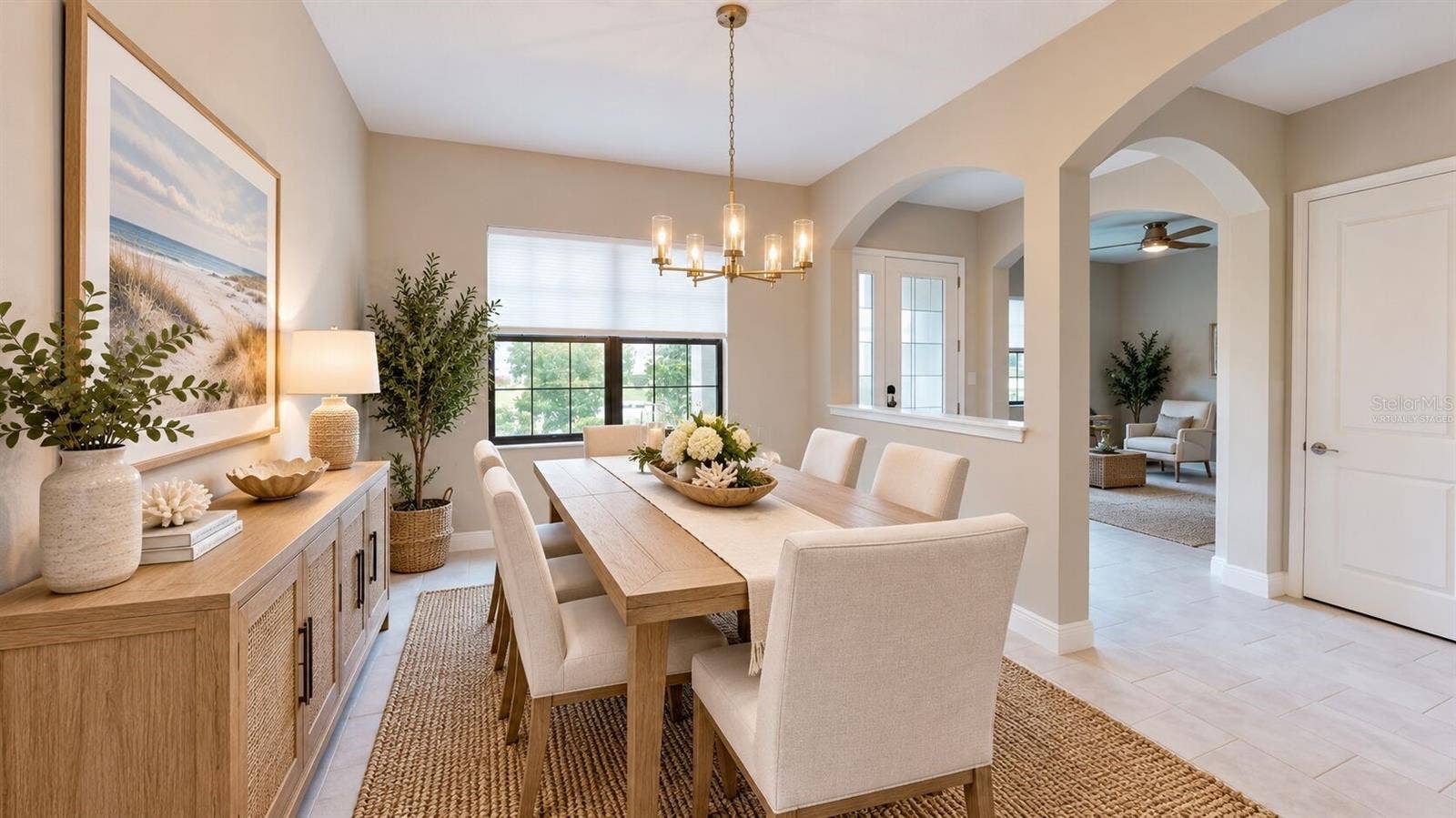 3911 GAVIOTA DRIVE, Ruskin, FL 33573 Virtually staged formal dining room