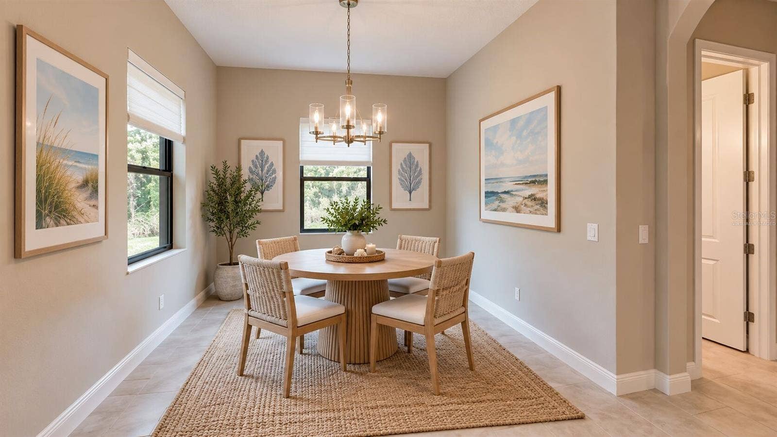 3911 GAVIOTA DRIVE, Ruskin, FL 33573 Virtually staged breakfast area