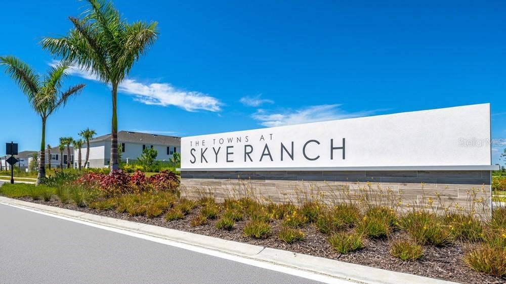 The Towns at Skye Ranch Community Entrance