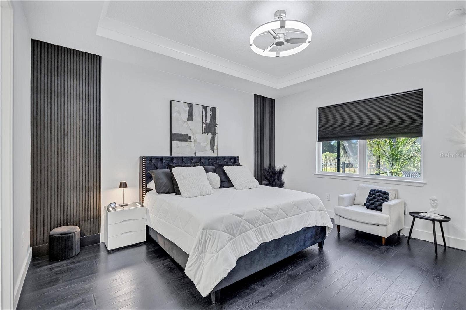 Beautiful Primary Bedrrom - Upgraded Wall Decor, Flooring, Lighting and more!