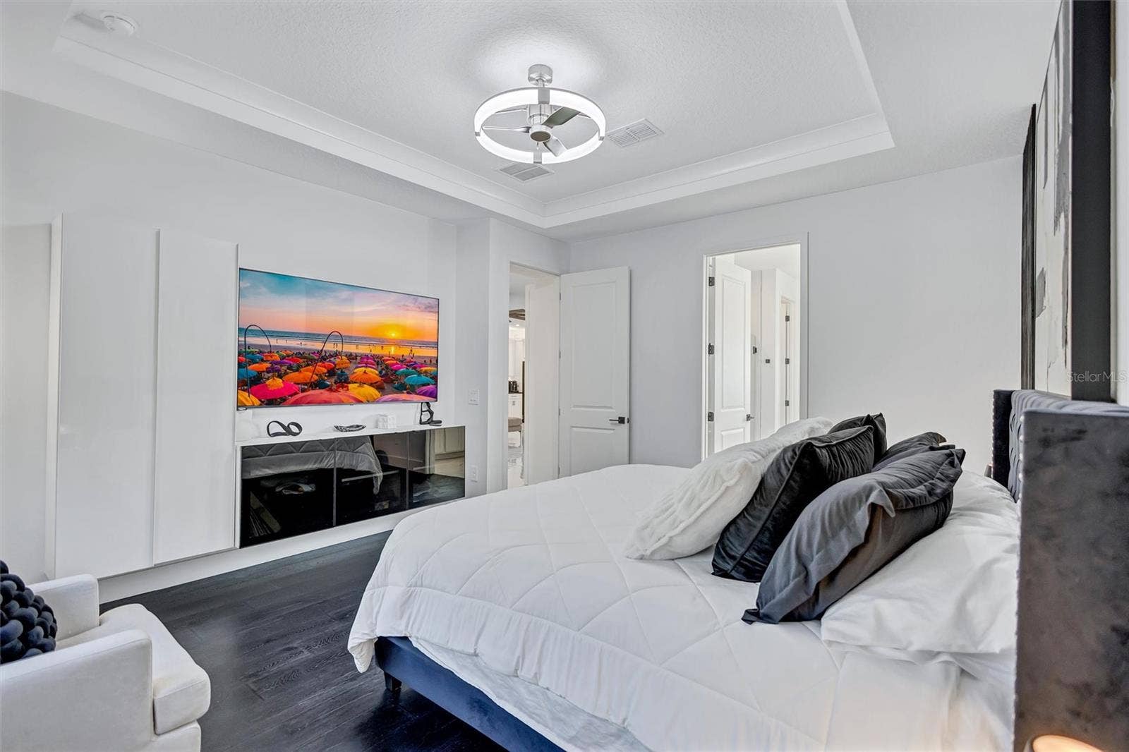 Coffered Ceiling in Primary Bedroom