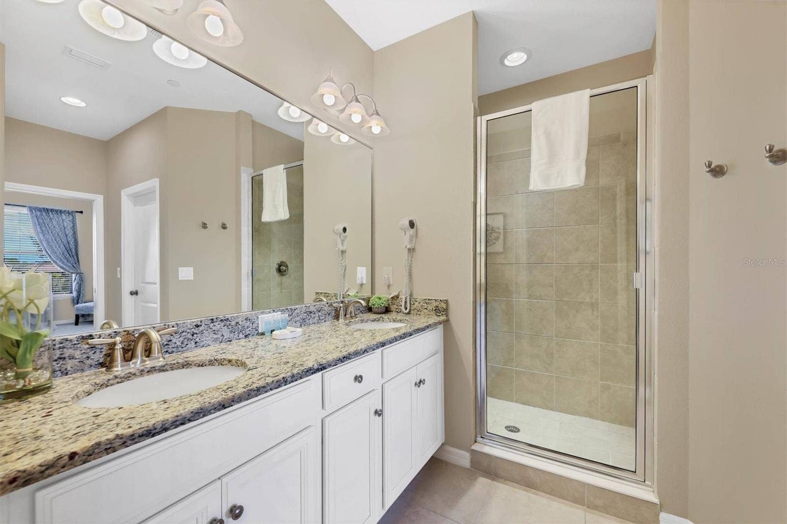 13719 MESSINA LOOP, #202, Lakewood Ranch, FL 34211 Dual sinks granite counters and large walk in shower