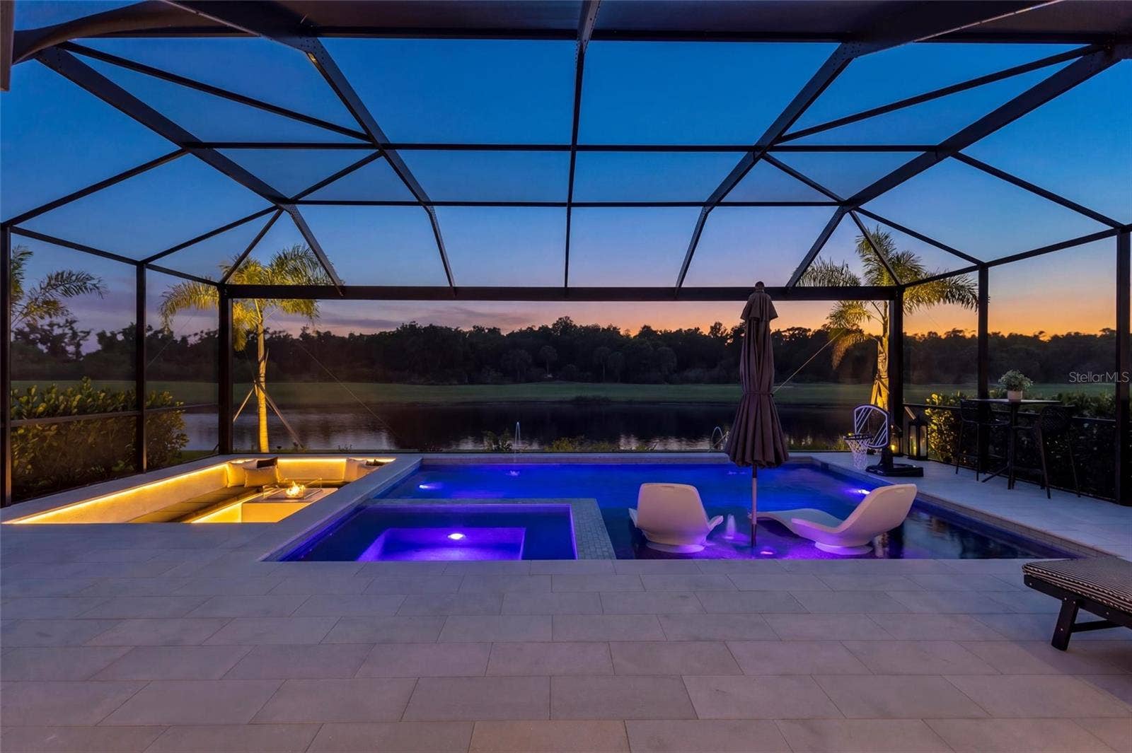 Firepit and Pool