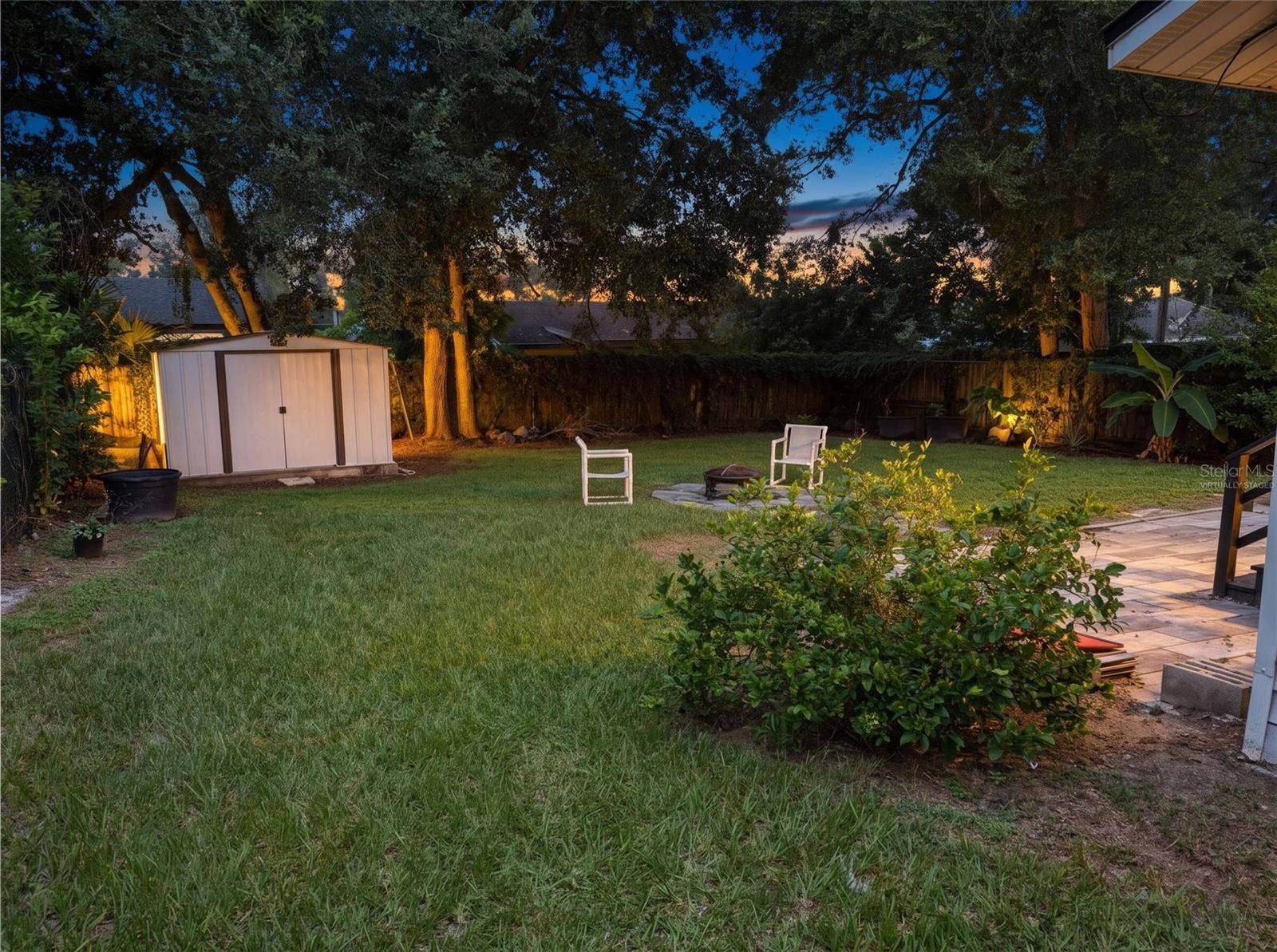1199 KING AVENUE, Lakeland, FL 33803 Back yard from left side"Virtually staged"