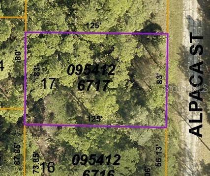 Property photo for LOT 17 ALPACA STREET, North Port, FL