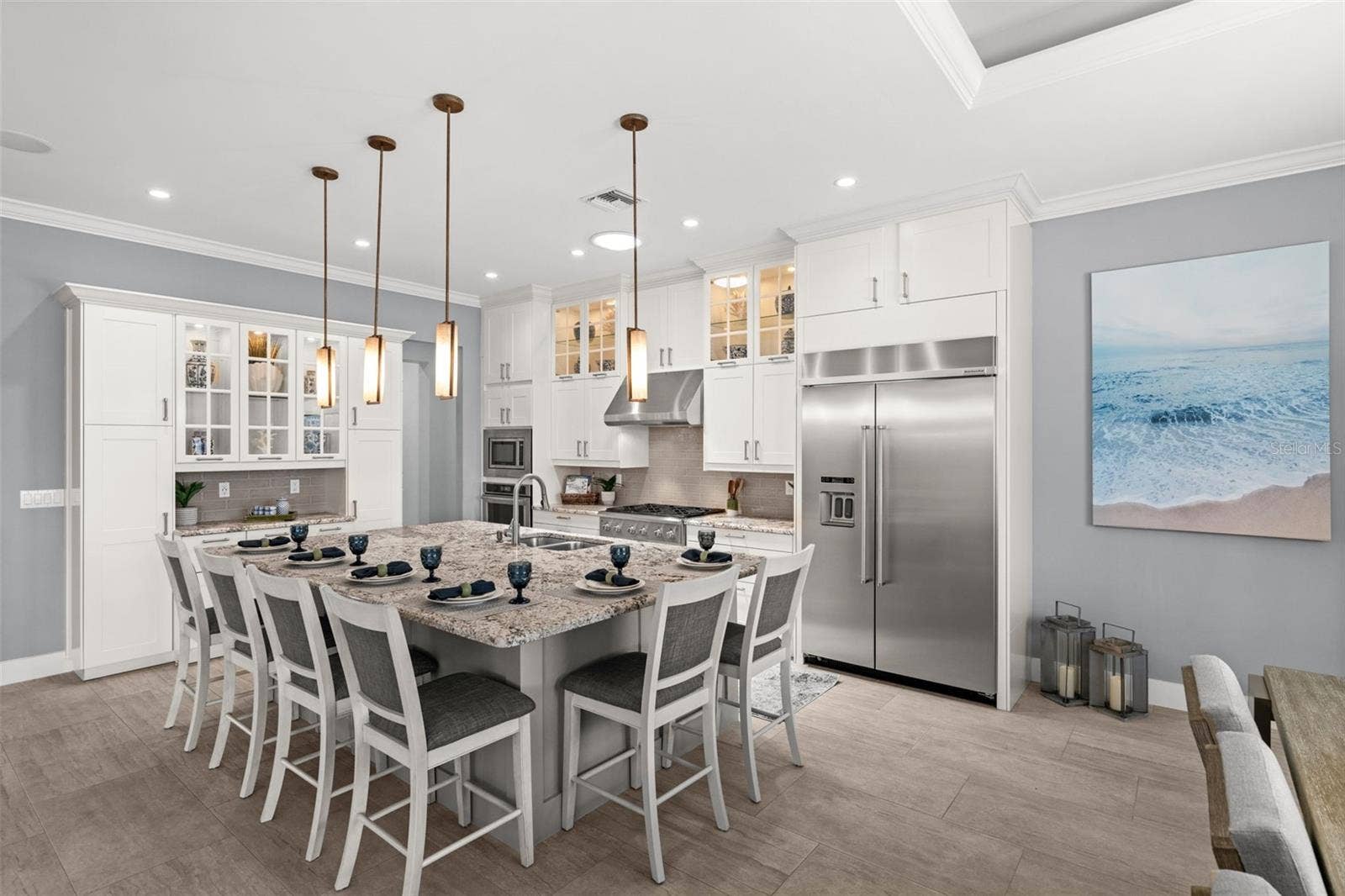 105 SW 52ND STREET, Cape Coral, FL 33914 Kitchen Island with Breakfast Bar big enough for all your friends!