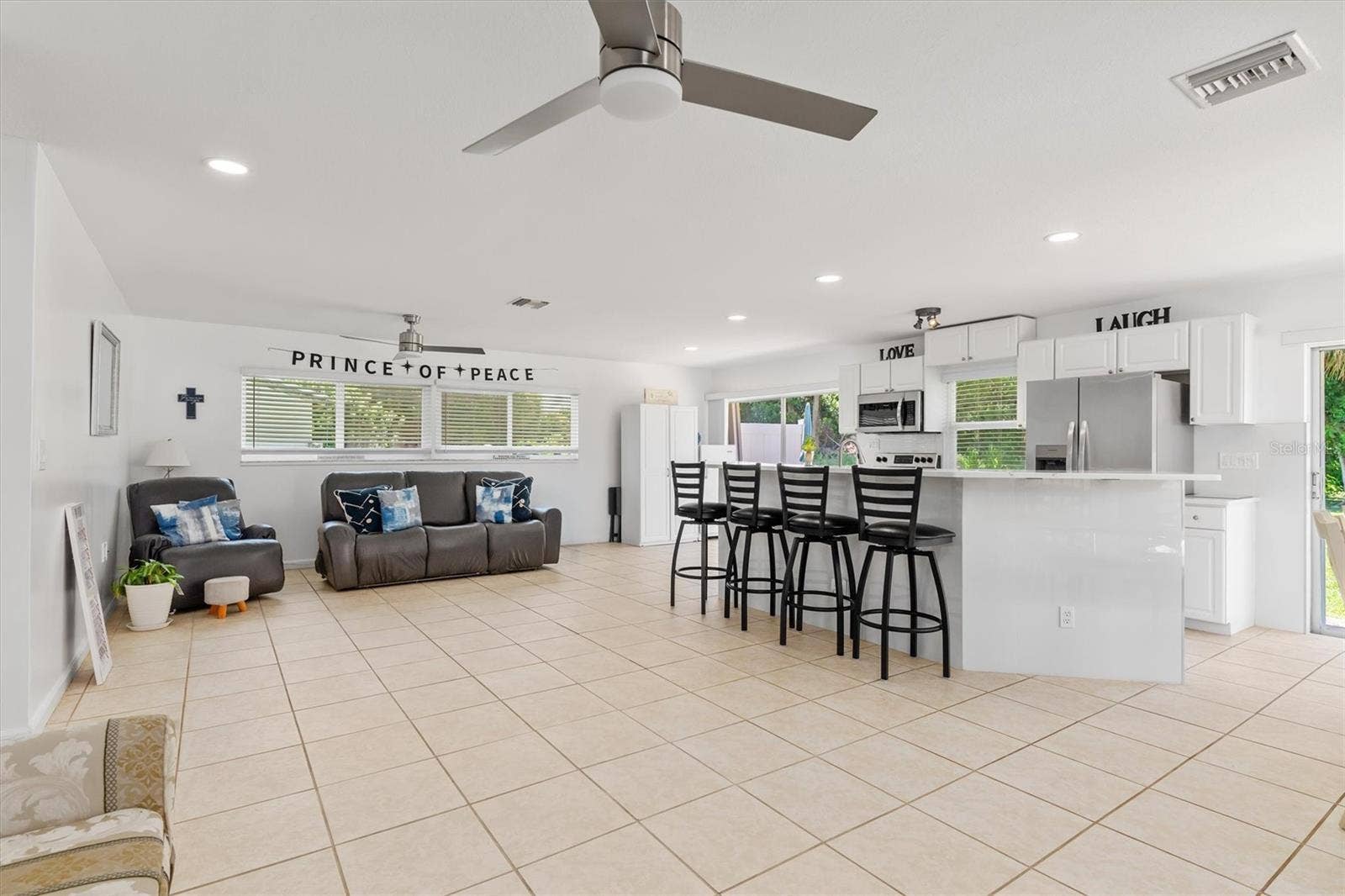18579 ROBINSON AVENUE, Port Charlotte, FL 33948 Open Kitchen/Dining/Living