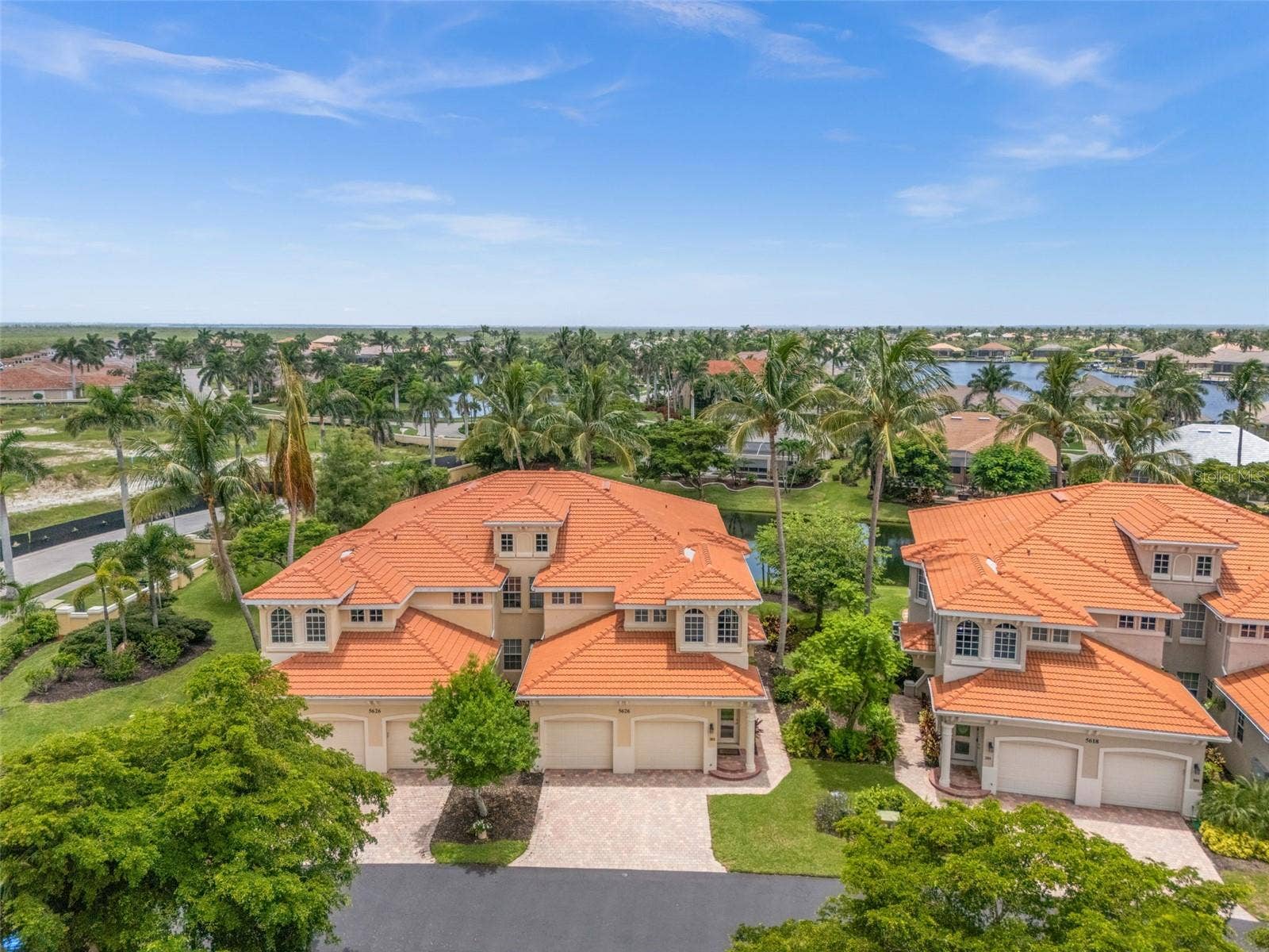 5626 CAPE HARBOUR DRIVE, #102, Cape Coral, FL 33914 Aerial View of the Front